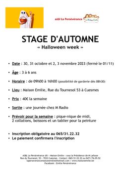 STAGE TOUSSAINT 2023