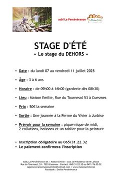 STAGE D'ÉTÉ 2025
