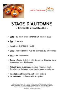 STAGE TOUSSAINT 2025