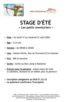 STAGE D'ÉTÉ 2026