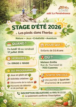 STAGE D'ÉTÉ 2026