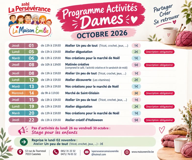 ACTIVITES 2026